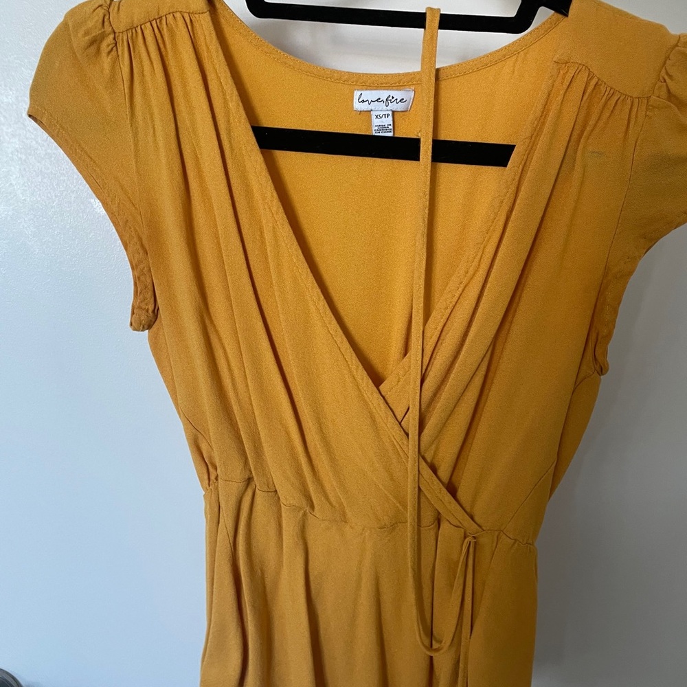 Mustard yellow blouse